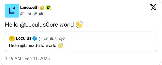 Tweet screenshot - linea